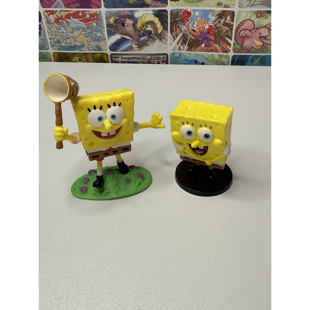 SpongeBob SquarePants Mini Figure‎ Lot of 2 Nickelodeon Viacom 2002